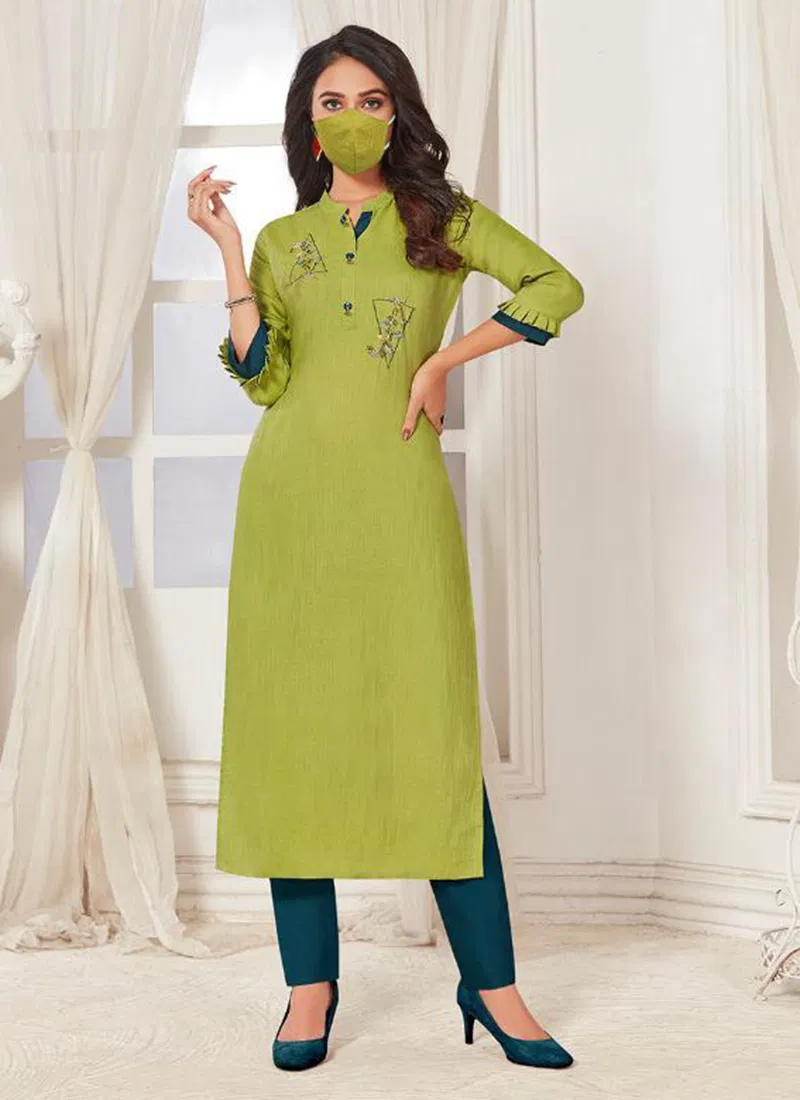 Femista Linen Latest Office Wear Kurti Collection 1001-1008
